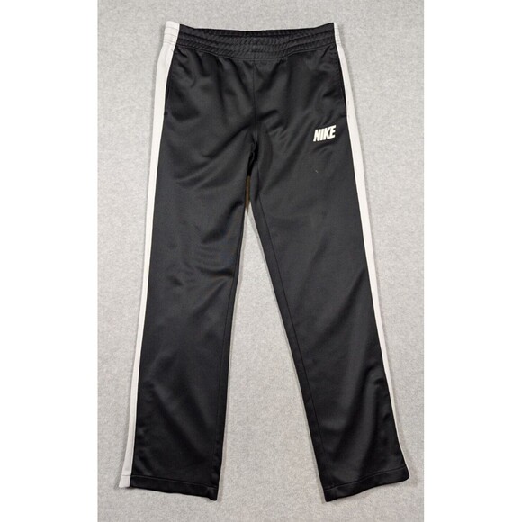 Nike Men Pants Medium‎ Sweatpants Athletic Vintage Track Spellout Zip Hems - Picture 1 of 16